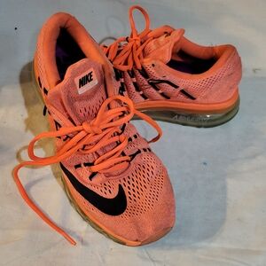 Nike Orange and Black Athletic Running Shoes